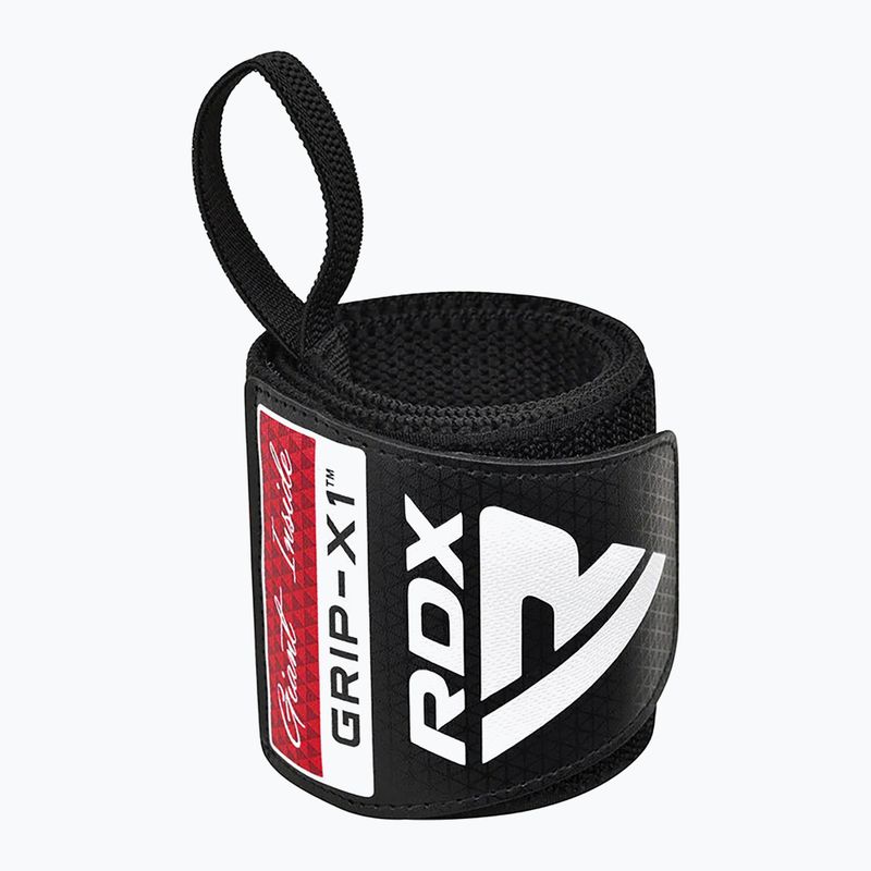 Csuklótámasz RDX WR11 Gym Wrap Wrist Wrap fekete/fehér