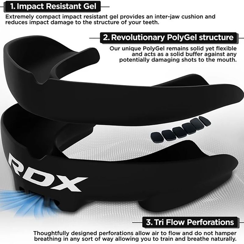 Gyerek állvédő RDX Mouth Junior black 2