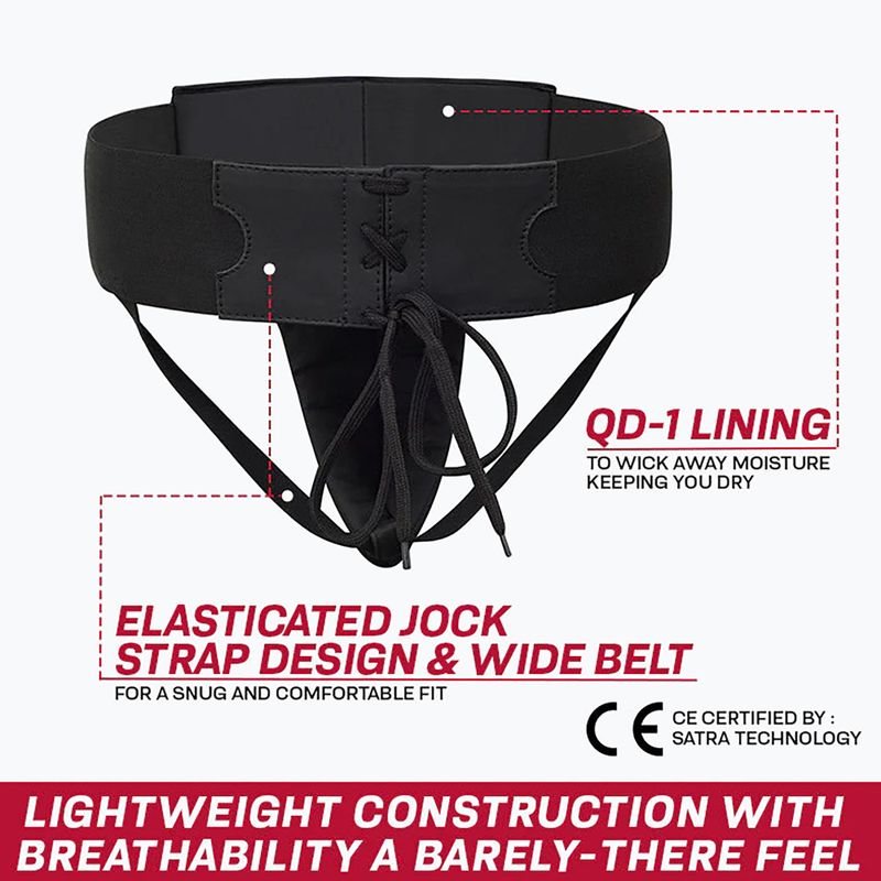Lágyékvédő RDX T15 Groin Guard black 6