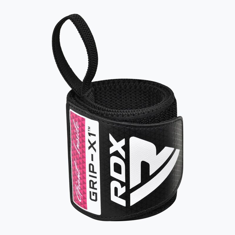 Csuklótámasz RDX WR11 Gym Wrap csuklótámasz fekete/rózsaszín