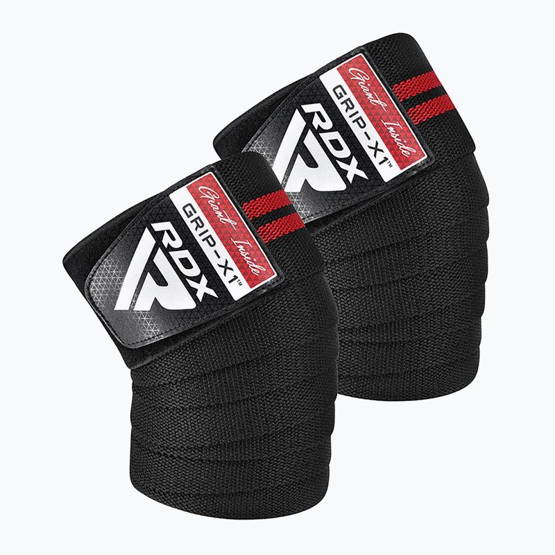 RDX KR11 Gym Knee Wrap fekete/piros térdprotektorok