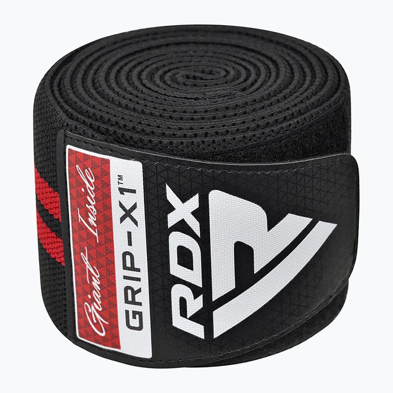 RDX KR11 Gym Knee Wrap fekete/piros térdprotektorok 2