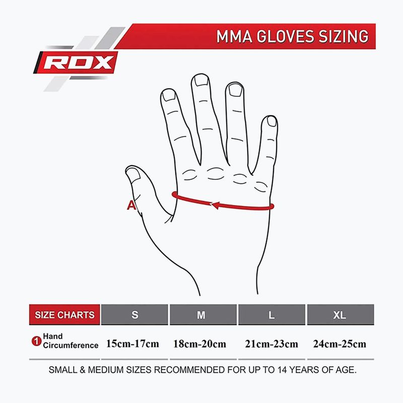 RDX Grappling kesztyű REX T6 Plus piros 6