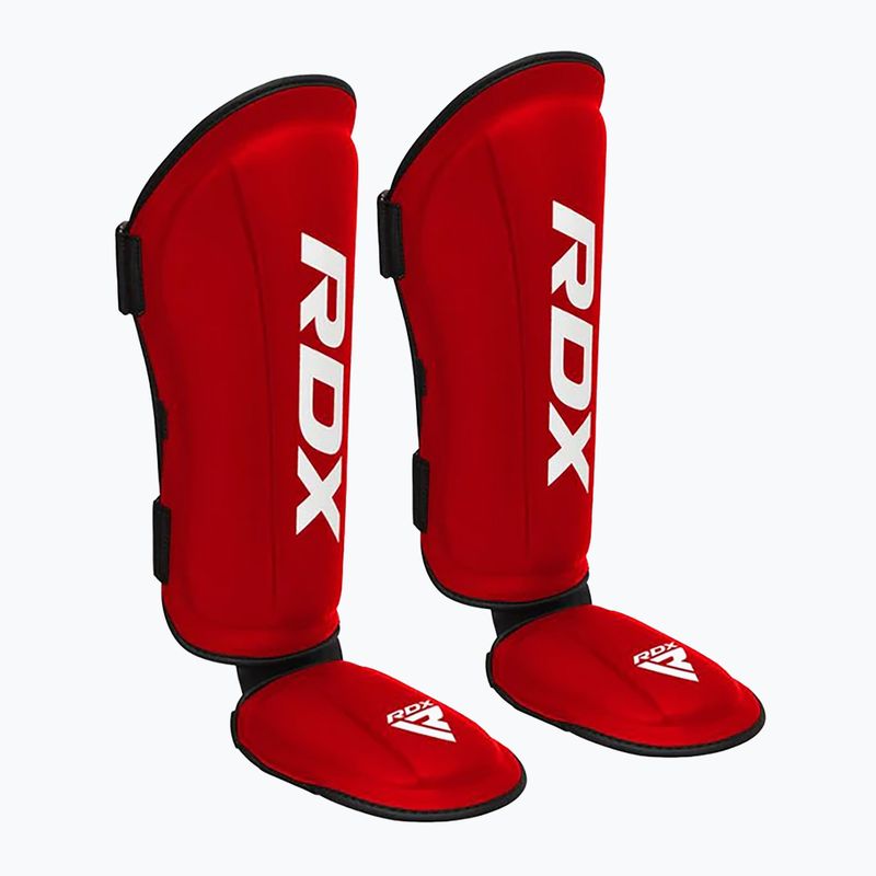 Sípcsont- és lábfejvédők RDX T1 Shin Instep Molded King red/white