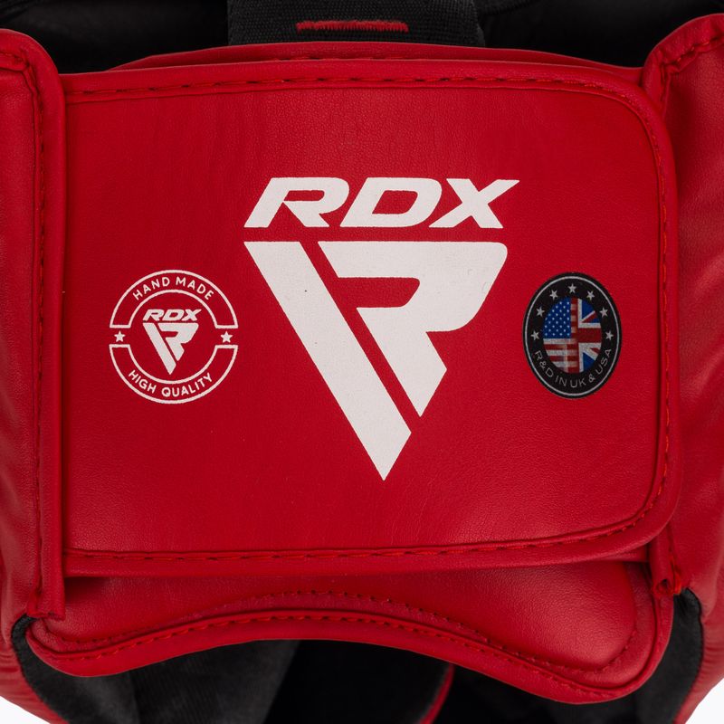 Fejvédő boxhoz RDX Boxing Head Guard AS1 red 5