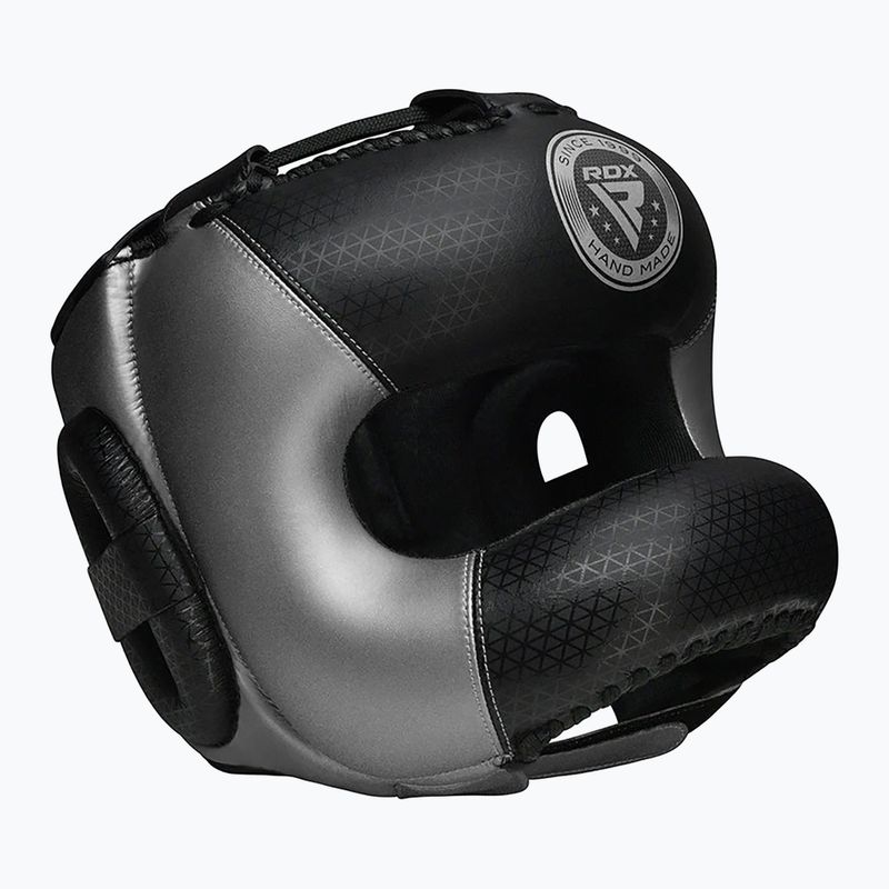 Box fejvédő RDX L2 Mark Pro Head Guard With Nose Protection Bar silver