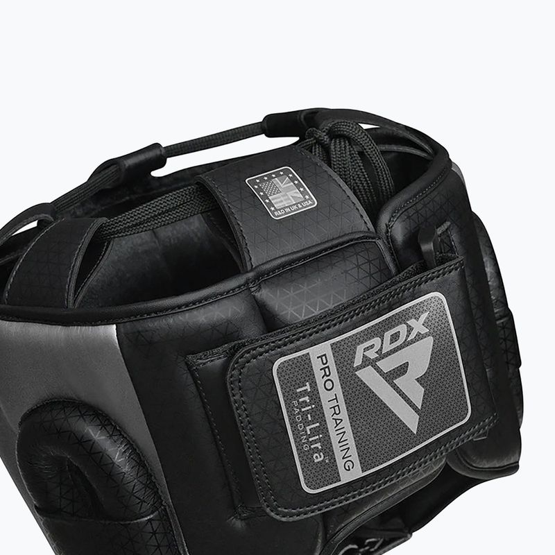 Box fejvédő RDX L2 Mark Pro Head Guard With Nose Protection Bar silver 4