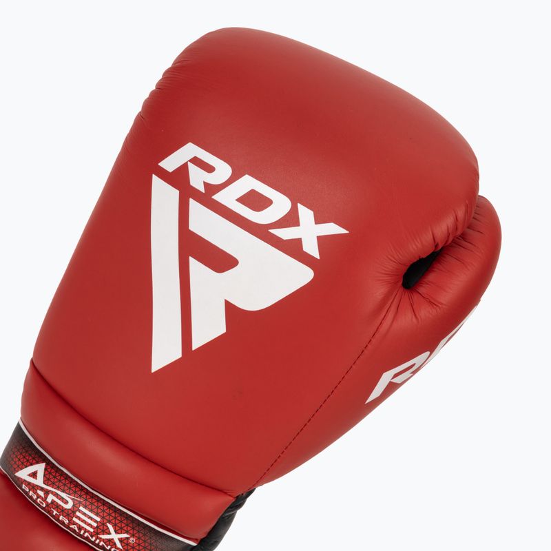 Boxkesztyű RDX Apex Lace Up Training Sparring Boxing red 5