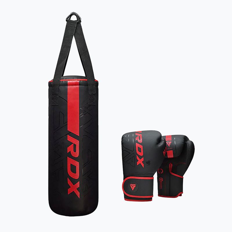 RDX F6 Junior boxzsák + bokszkesztyű matt piros