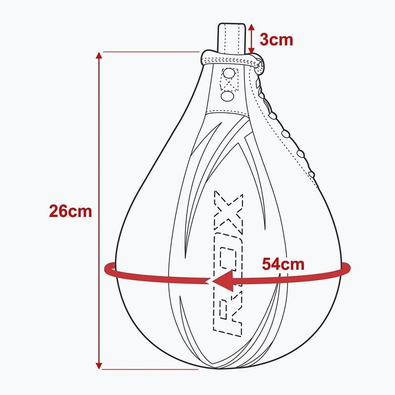 Boxing pearl RDX Speed Ball Leather Multi fekete és sárga 2SBL-S2YU 6