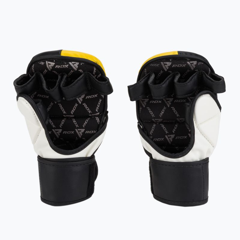 RDX T6 fekete/sárga grappling kesztyű GGR-T6Y 2