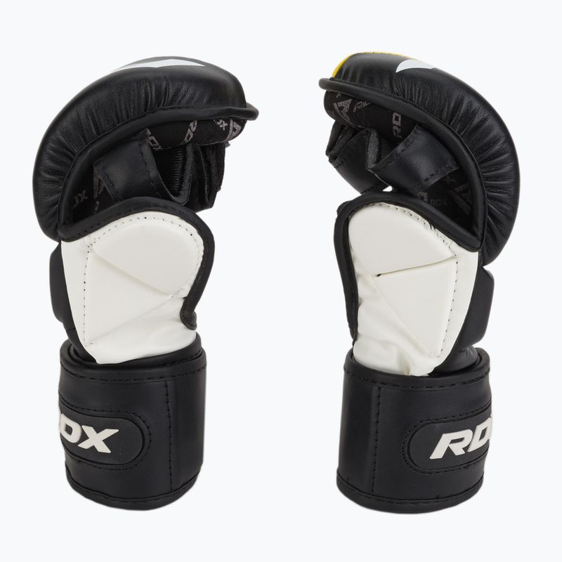 RDX T6 fekete/sárga grappling kesztyű GGR-T6Y 4