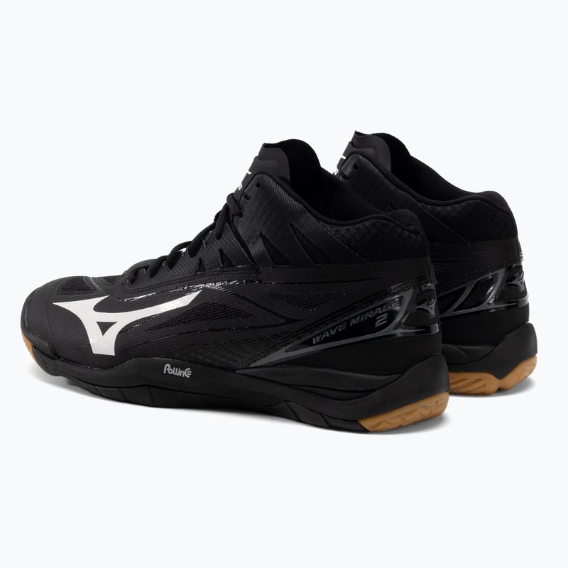 Férfi röplabda cipő Mizuno Wave Mirage 2 Mid fekete X1GA176099 3