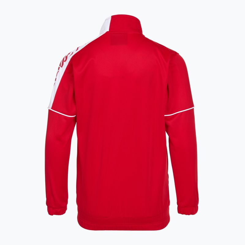 Gyerek edzőpulóver Mizuno Knitted Track red 2
