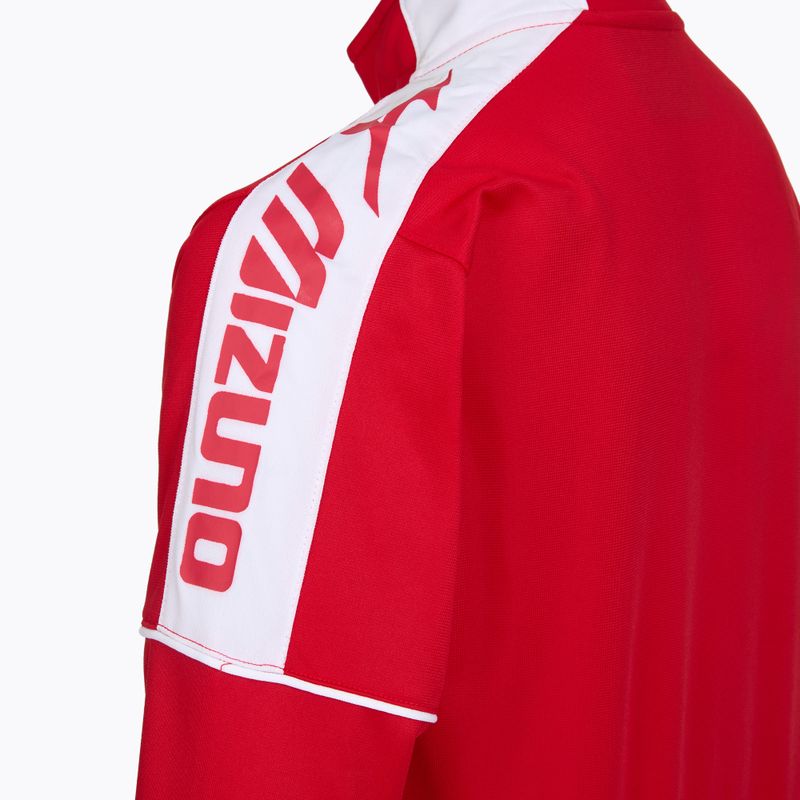 Gyerek edzőpulóver Mizuno Knitted Track red 3