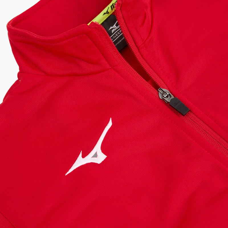 Gyerek edzőpulóver Mizuno Knitted Track red 4