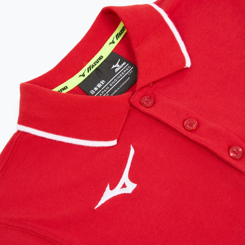 Gyermek póló Mizuno Polo red/white 3
