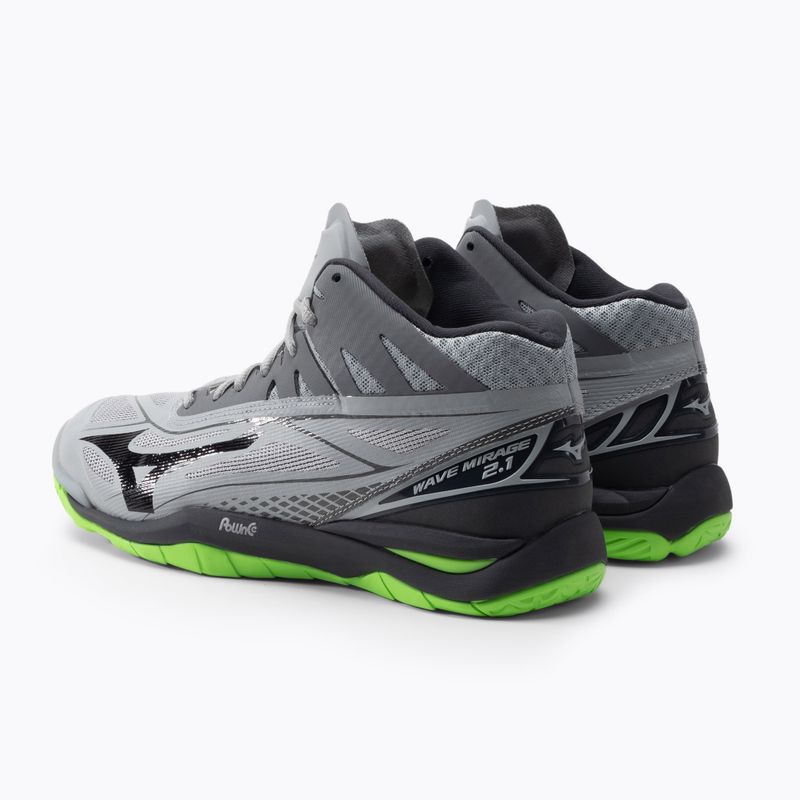 Férfi röplabda cipő Mizuno Wave Mirage 2.1 Mid zöld X1GA187037 3