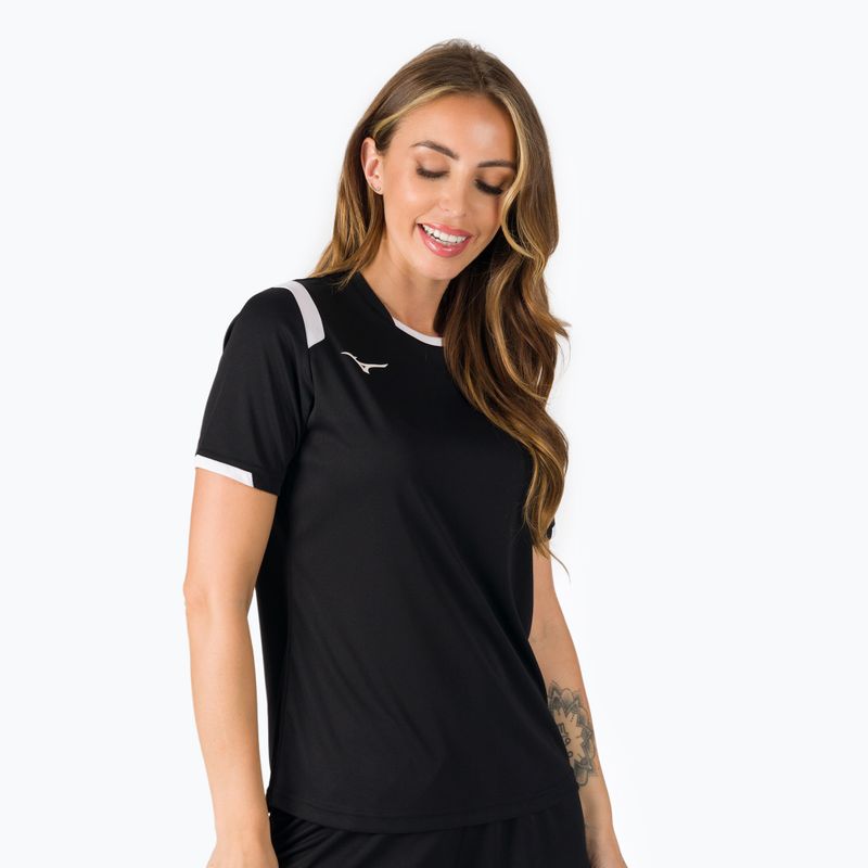 Mizuno Premium Handball SS női edzőpóló fekete X2FA0C020209