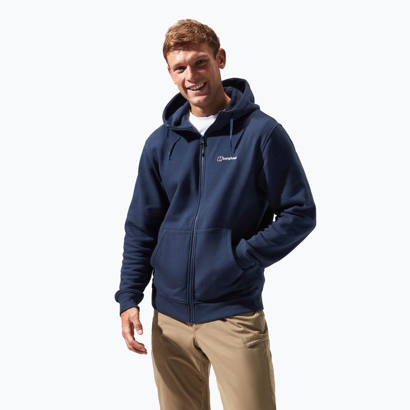 Férfi Berghaus Logo Full Zip pulóver dusk