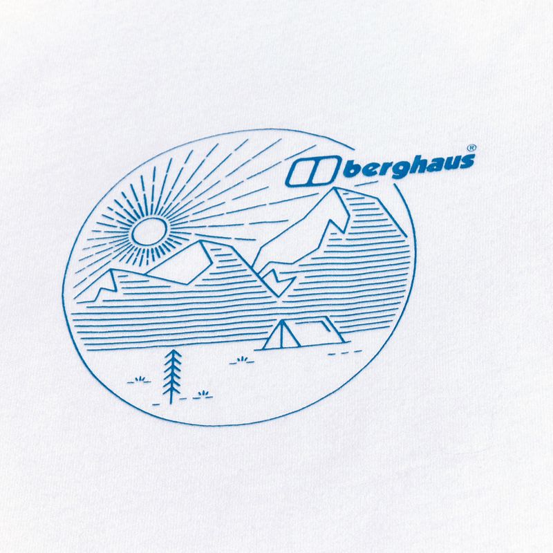 Női hosszú ujjú Berghaus Linear Landscape tiszta fehér 10
