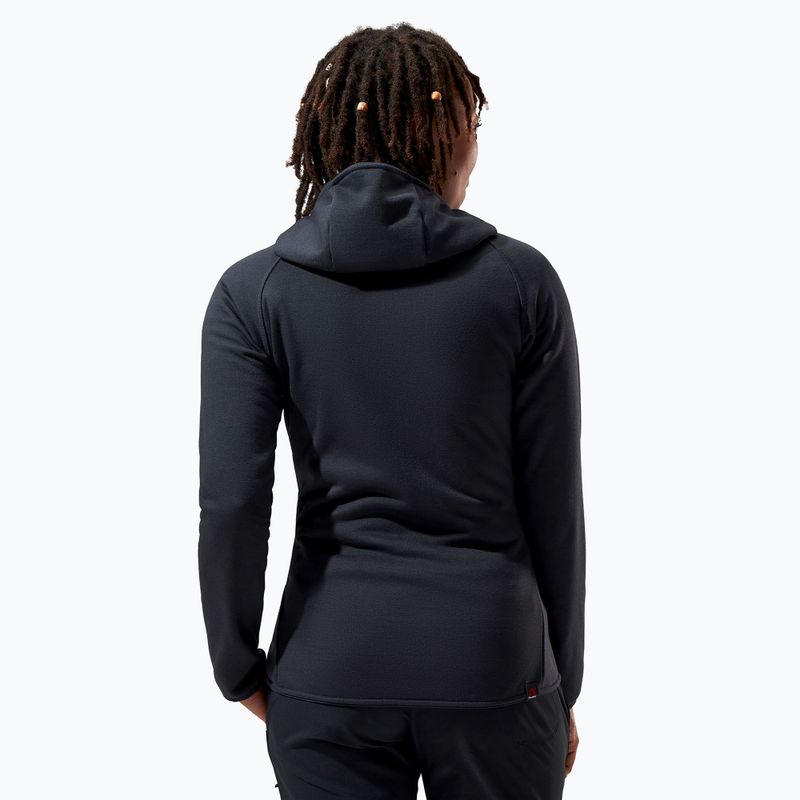 Berghaus Heuberg Hoody jet black/grey pinstripe marl női polár pulóver 3