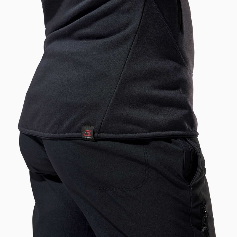 Berghaus Heuberg Hoody jet black/grey pinstripe marl női polár pulóver 11