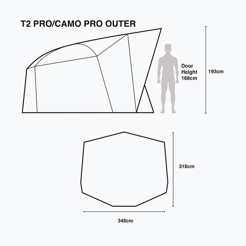 Nash Tackle Titan T2 Camo Pro zöld horgászsátor T4236 8