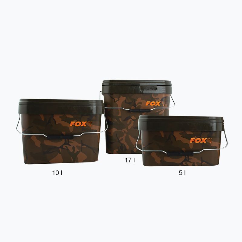 Fox International Square 10 l terepszínű vödör 2