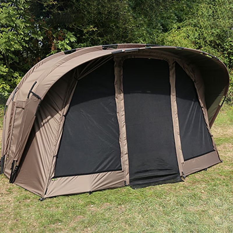 Fox International Retreat+ Ripstop Ventec 2 Man Ext Wrap horgászsátor barna CUM203 2