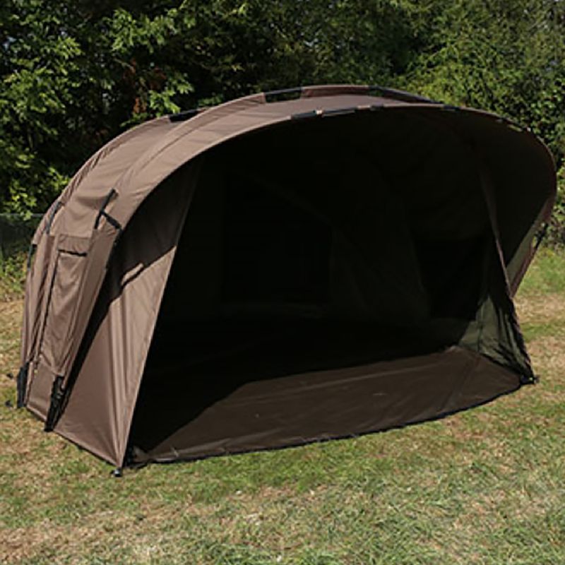 Fox International Retreat+ Ripstop Ventec 2 Man Ext Wrap horgászsátor barna CUM203 3