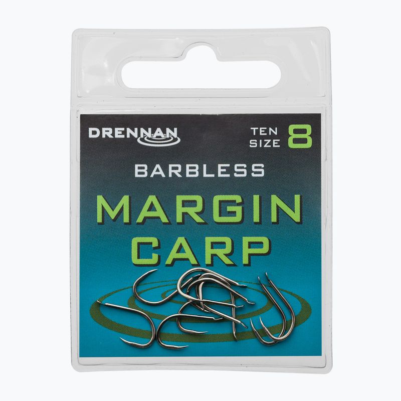 Drennan Margin Carp horog nélküli horog fekete HSMCPB014