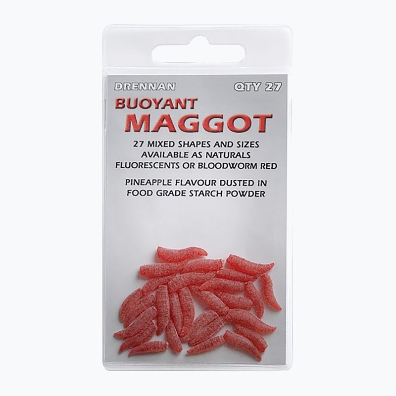 Drennan Buoyant Maggot mesterséges féreg csali 27 db piros TGABBM003