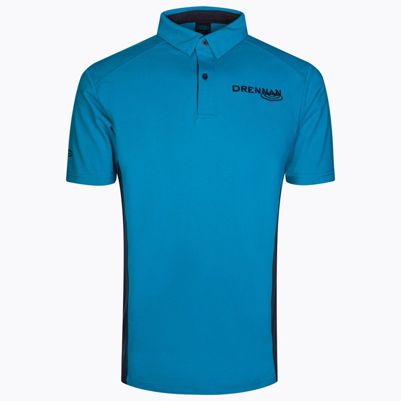 Férfi horgász póló Drennan Aqua Polo kék CSDAP006