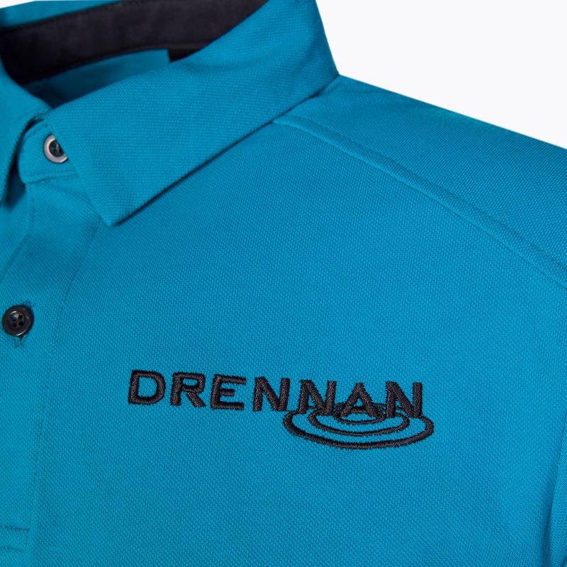 Férfi horgász póló Drennan Aqua Polo kék CSDAP006 3