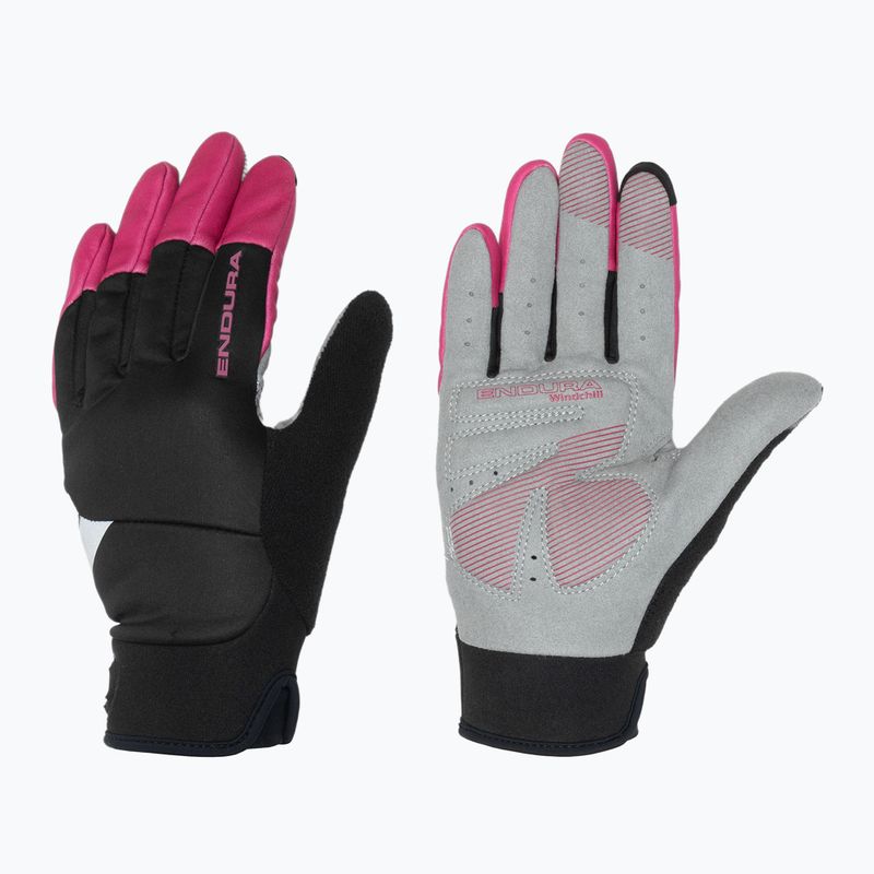 Női kerékpáros kesztyű Endura Windchill W cerise