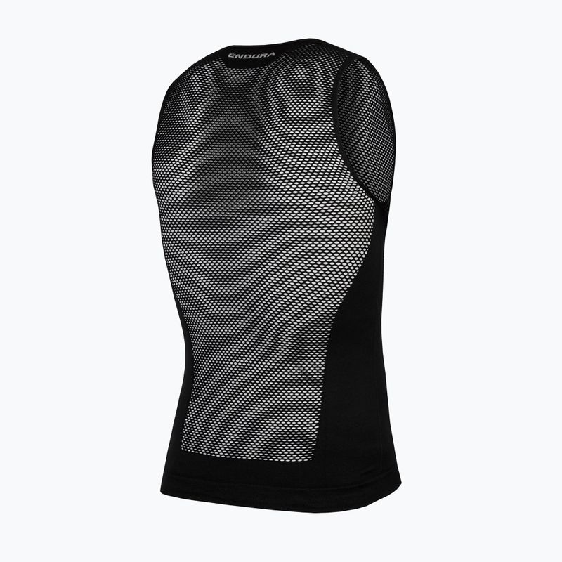 Férfi kerékpáros pulóver Endura Fishnet II Ujjatlan Baselayer fekete 2
