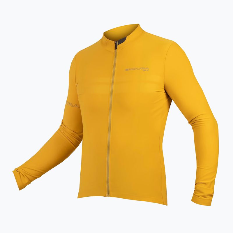 Férfi kerékpáros hosszú ujjú felső Endura Pro SL II L/S mustard 10