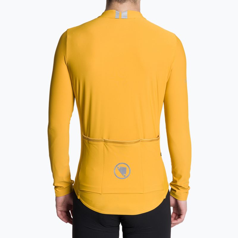 Férfi kerékpáros hosszú ujjú felső Endura Pro SL II L/S mustard 4