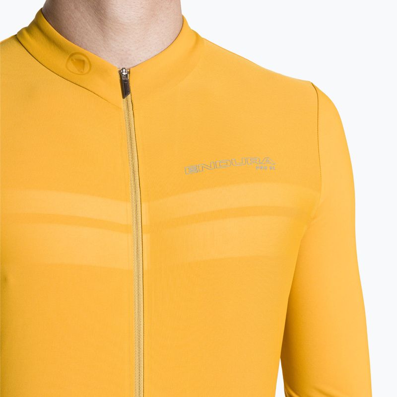 Férfi kerékpáros hosszú ujjú felső Endura Pro SL II L/S mustard 6