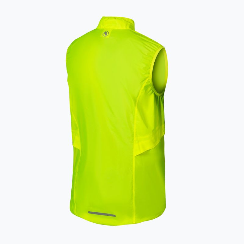 Férfi kerékpáros mellény Endura Pakagilet hi-viz yellow 2