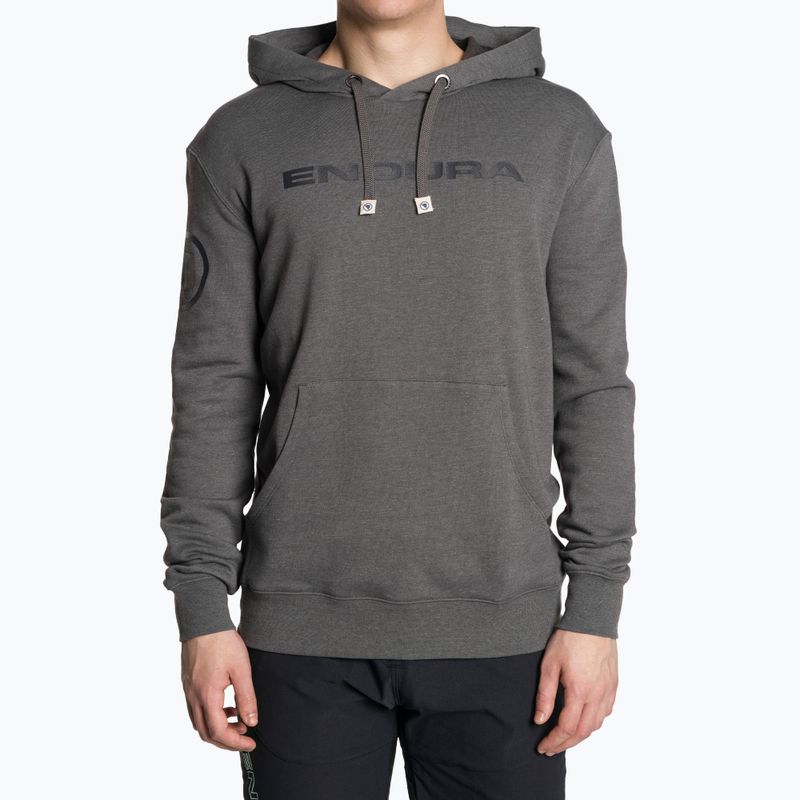 Férfi pulóver Endura One Clan Hoodie grey