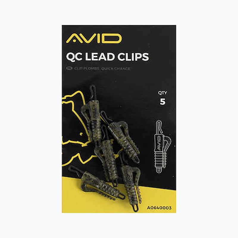 Avid Carp QC ólomkapocs 5 db. Camo A0640003 2