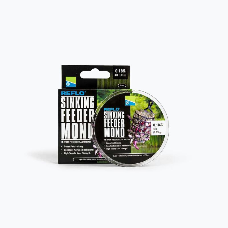 Preston Reflo Süllyedő Feeder Mono zöld PSFM/20 feeder zsinór
