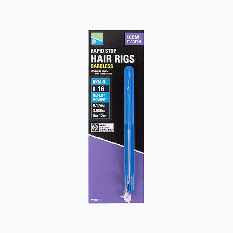 Preston KKM-B Mag Store Hair Rigs - 15" átlátszó P0160013 metódus vezetői