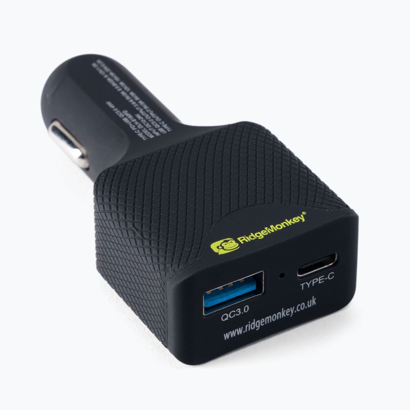 RidgeMonkey Vault 45W USB-C PD autós töltő fekete RM146 2