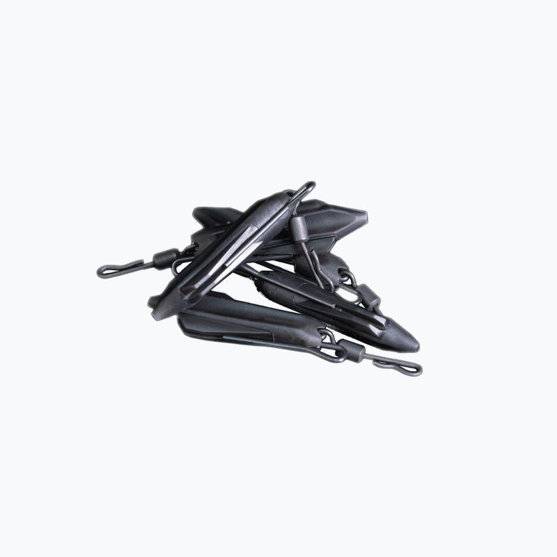 Ridge Monkey Connexion Uni Lead Clip Silt 5 db pontyfogó fekete RMT103 2