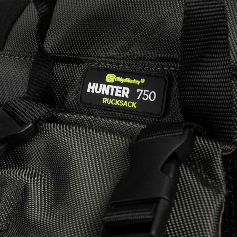 RidgeMonkey Hunter 750 hátizsák zöld RM505 csali hajó hátizsák 5