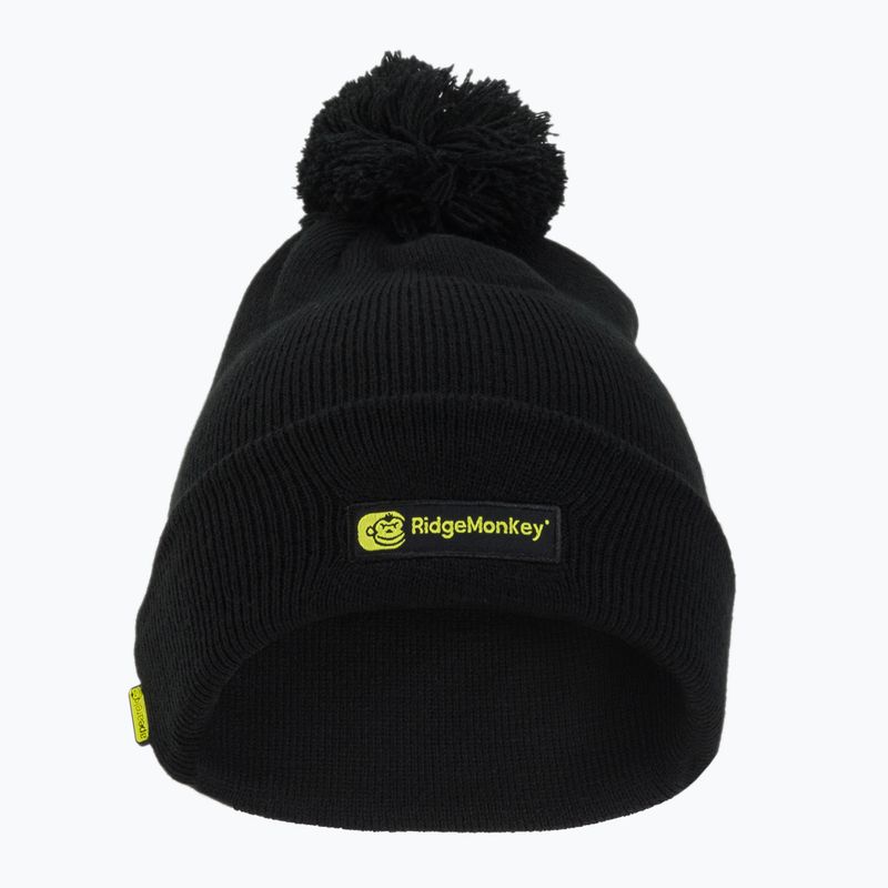RidgeMonkey Apearel Bobble Beanie sapka fekete RM556 2
