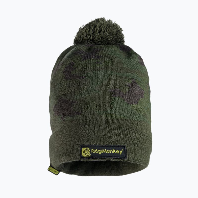 RidgeMonkey Apearel Bobble Beanie sapka zöld RM558 2